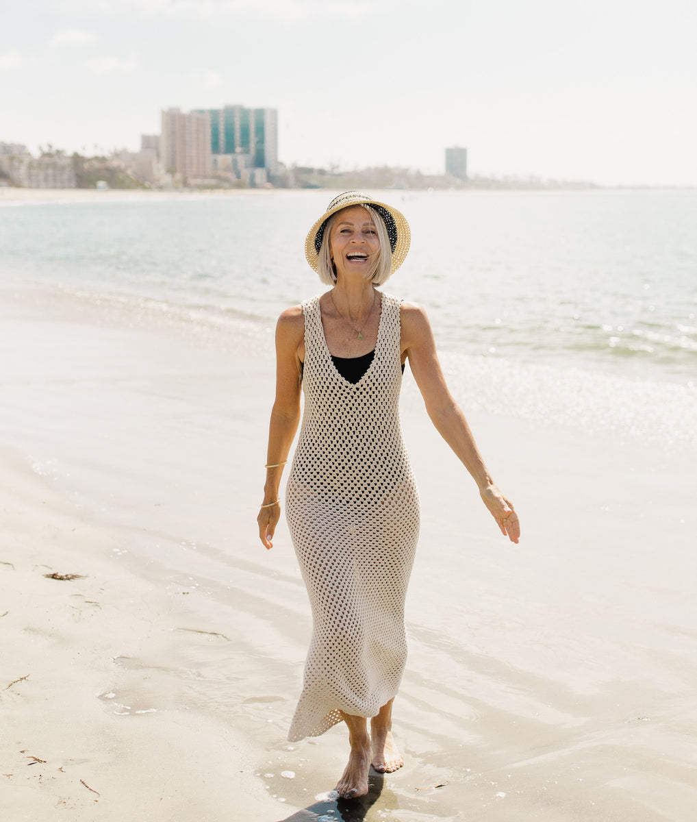 tropical beach dress and Tank Crochet Pattern – Knits 'N Knots Winnipeg The ink painting style Size:35 Dinner Party Gowns Herve Leger Double Knit