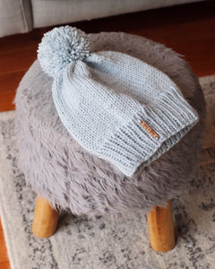 Dakota Pom Pom Hat - Easy Knitting Pattern Using Lion Brand Vanna's Choice Yarn