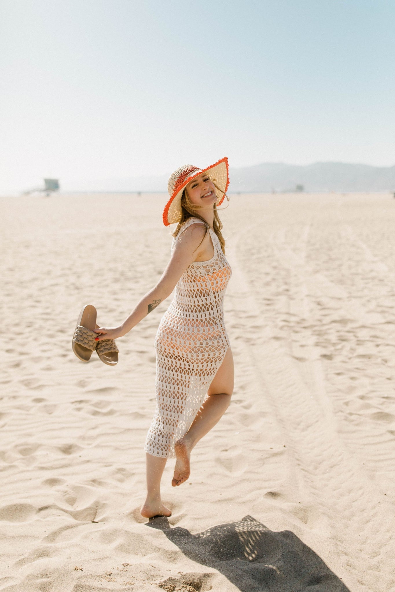 crochet split dress AiiRZ One Shoulder Crochet Stitch Long Dress With Side SplitMISSGUIDED