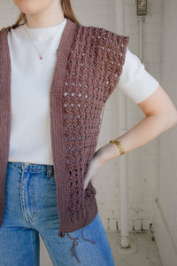Smokey Quartz Cardigan Crochet Pattern