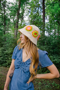 Flower Market Bucket Hat Crochet Pattern
