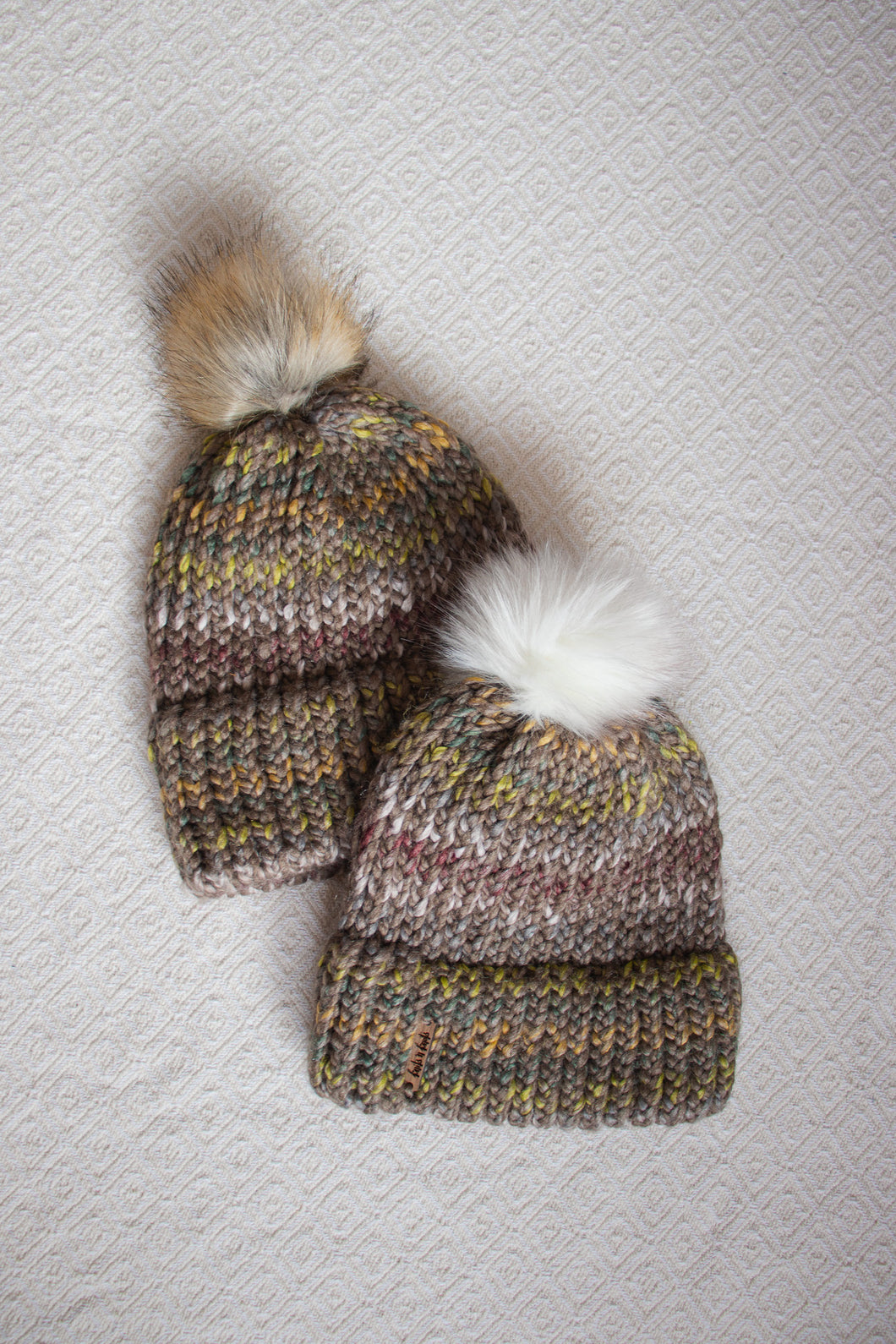 Double Brim Hat - Brown