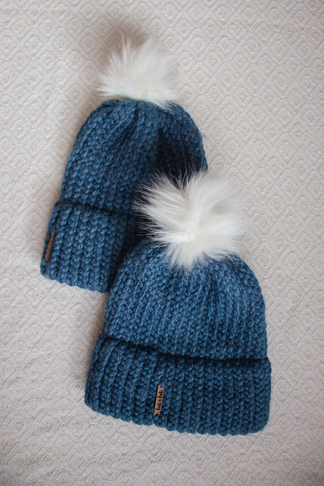 Double Brim Hat - Ocean Blue