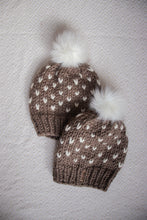 Tiny Hearts Hat - Taupe