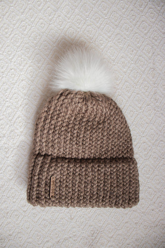 Double Brim Hat - Taupe