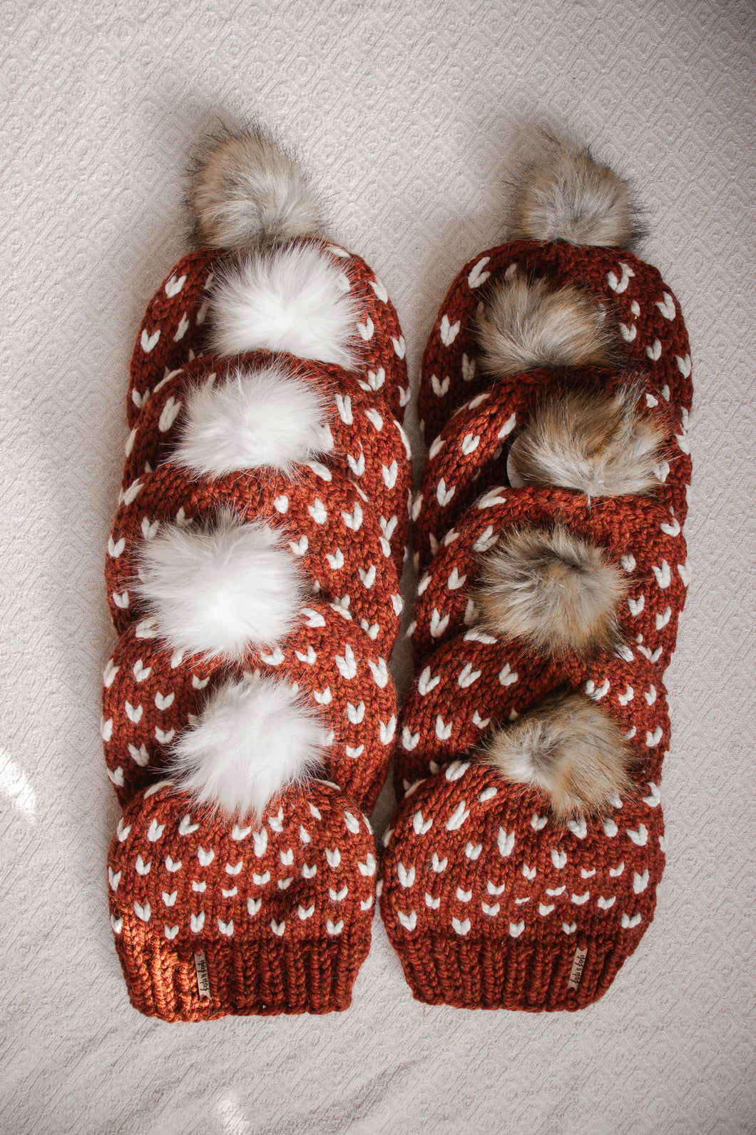 Tiny Hearts Hat - Spice