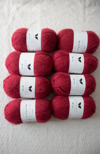 Hobbii Fluffy Day Yarn Bundle - Marsala (8 skeins)