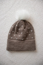 Tiny Hearts Double Brim Hat - Taupe