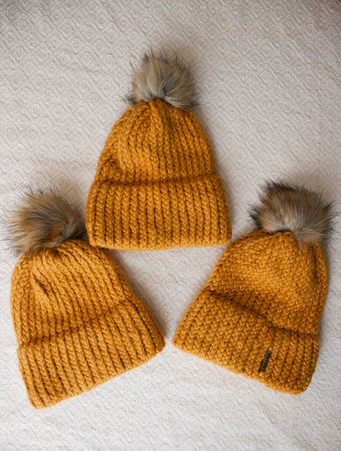 Double Brim Hat - Mustard