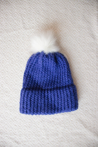 Double Brim Hat - Electric Blue