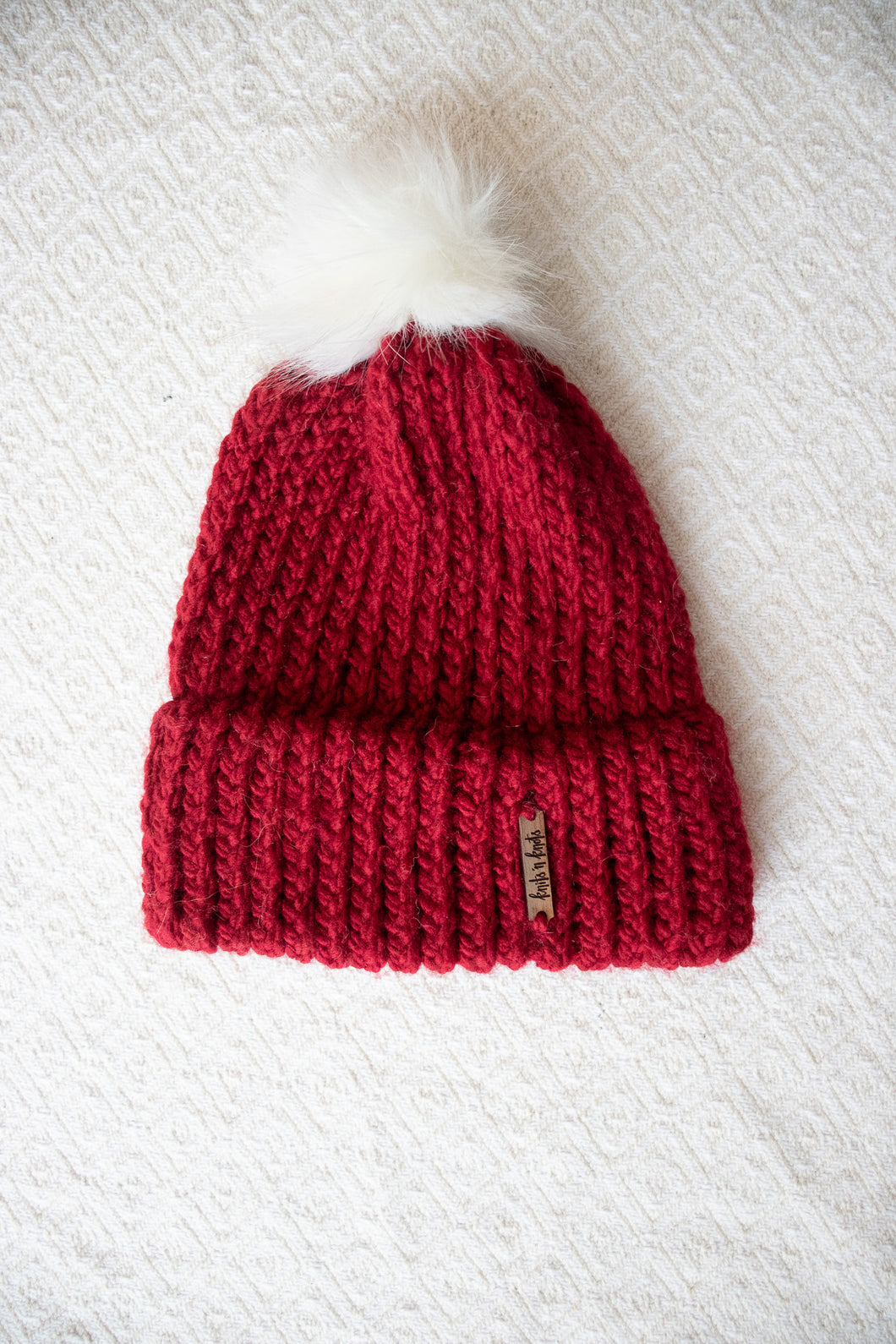 Double Brim Hat - Red