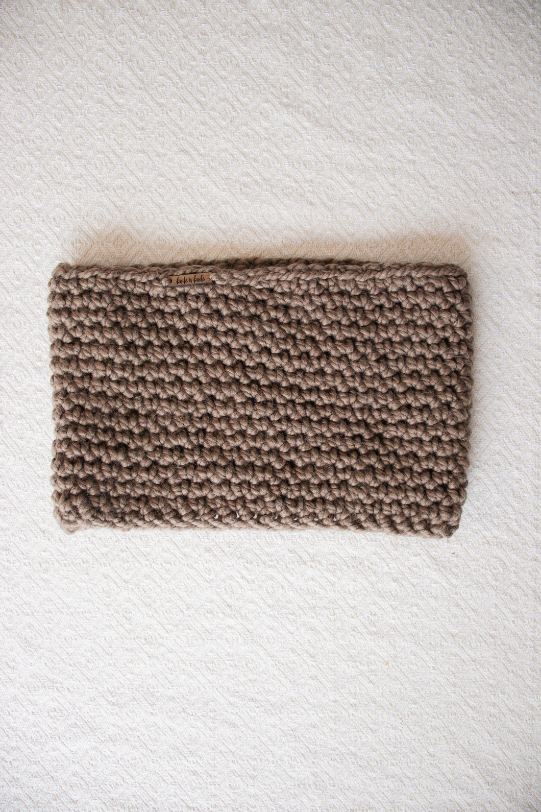 Chunky Cowl in Taupe