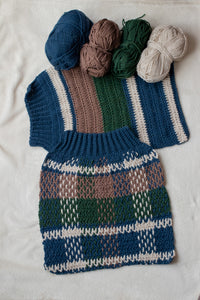 Plaid Cardigan Crochet Pattern