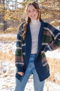 Plaid Cardigan Crochet Pattern