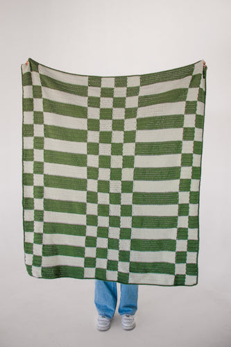 Checks And Stripes Throw Crochet Pattern