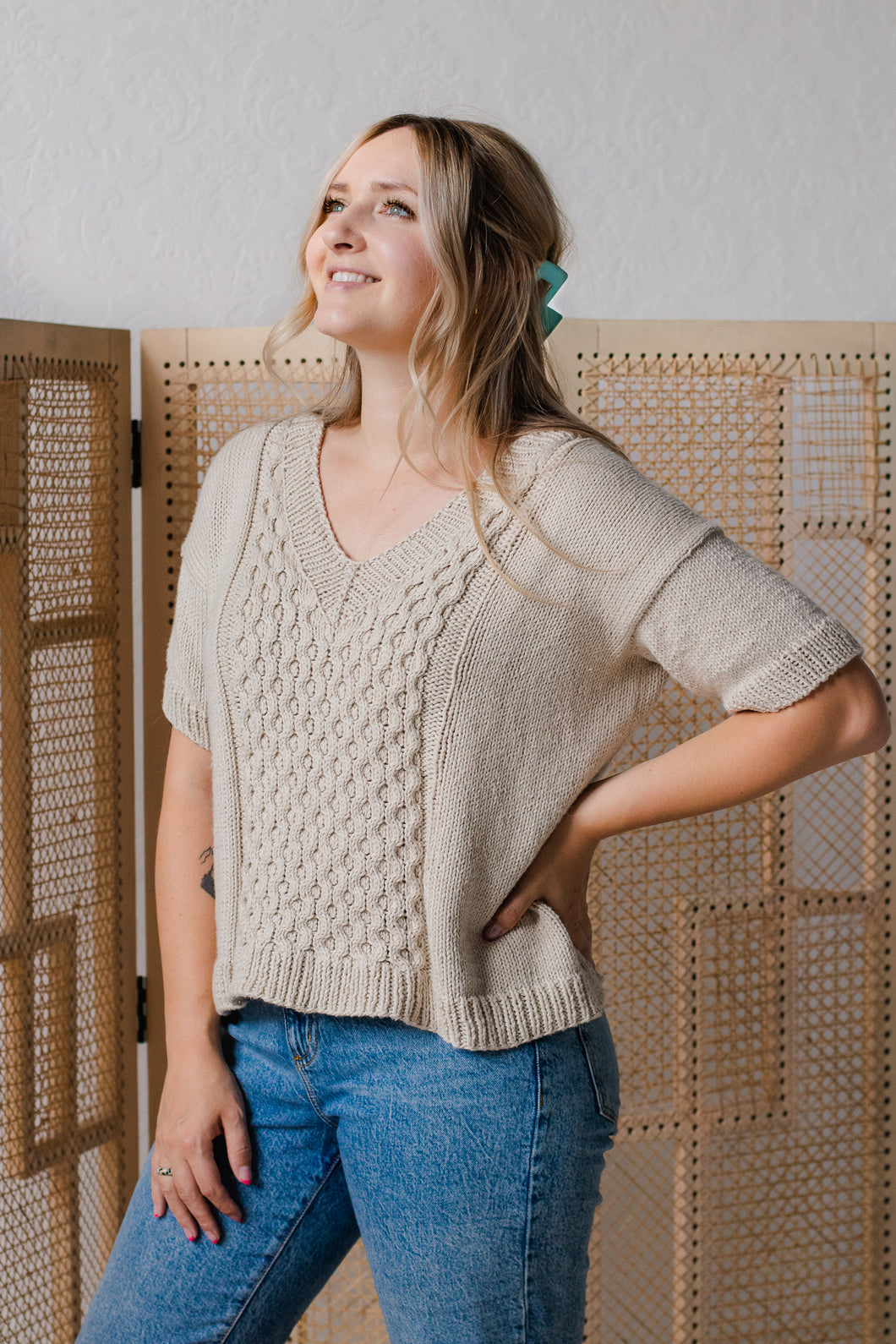 Quail Ridge Tee Knitting Pattern