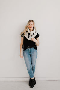 Cheetah Print Cowl Knitting Pattern