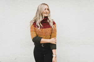 Autumn Stripes Raglan Crochet Pattern