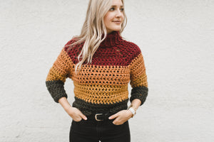 Autumn Stripes Raglan Crochet Pattern