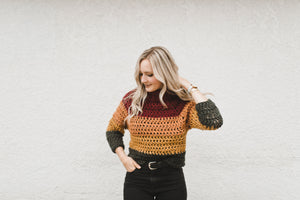 Autumn Stripes Raglan Crochet Pattern