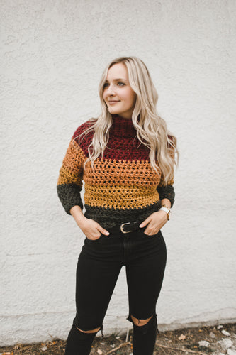 Autumn Stripes Raglan Crochet Pattern