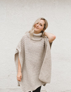 Rosebud Poncho Crochet Pattern