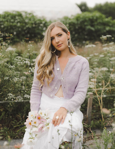 Knitting Kit: Knits 'N Dots Cardigan (yarn + 1 Free PDF Knitting Pattern)