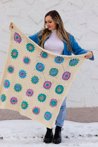 Flower Market Baby Blanket Crochet Pattern