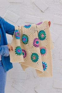 Flower Market Baby Blanket Crochet Pattern