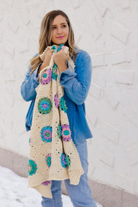Flower Market Baby Blanket Crochet Pattern