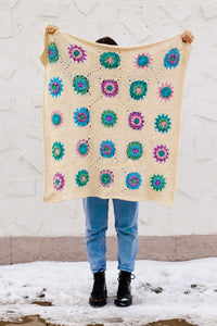 Flower Market Baby Blanket Crochet Pattern