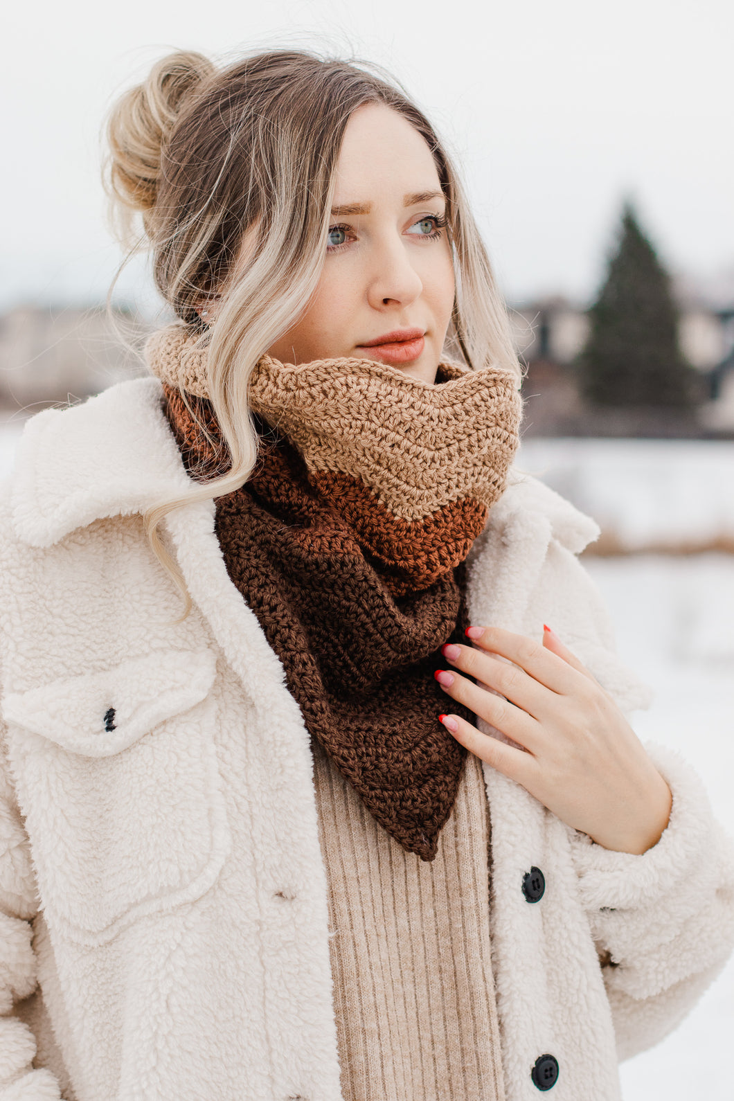 Penrose Pointed Cowl Crochet Pattern