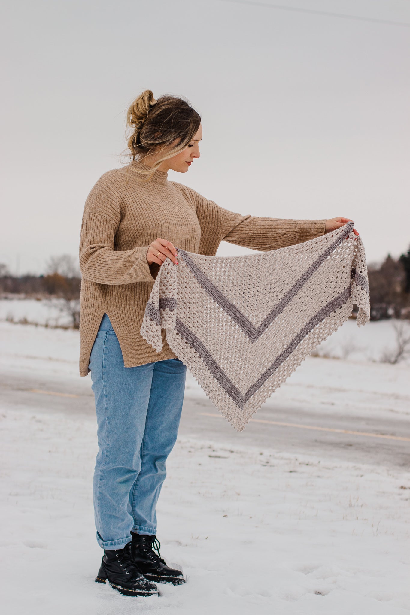 Birchmount Triangle Wrap Crochet Pattern Knits N Knots Winnipeg birchmount-triangle-wrap-crochet-pattern-knits-n-knots-winnipeg