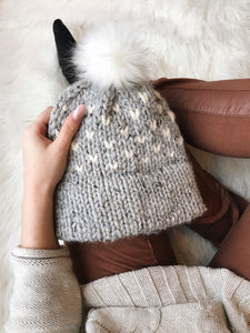 Tiny Hearts Double Brim Knitting Pattern