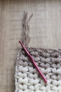 Puffed Up Fringe Scarf Crochet Pattern