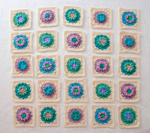 Flower Market Baby Blanket Crochet Pattern